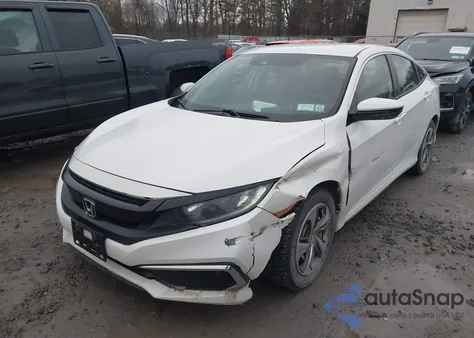 2020 Honda Civic Lx из США, поврежденный, VIN 2HGFC2F66LH540897
